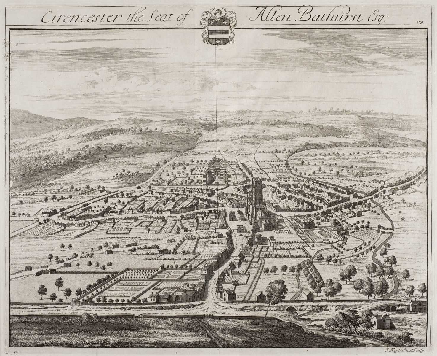 Lot 187 - Kip (Johannes), Cirencester the Seat of Allen Bathurst Esq., 1712 or later, & other views