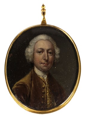 Lot 430 - English School. Portraits of Major John Bell and Captain Robert Bell, circa 1743