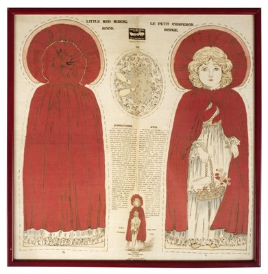 Lot 445 - Dolls. Little Red Riding Hood rag doll sheet, London: Dean's Rag Book Co., Ltd., circa 1910