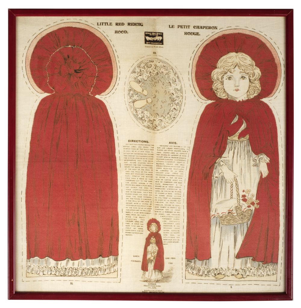 Lot 445 - Dolls. Little Red Riding Hood rag doll sheet,
