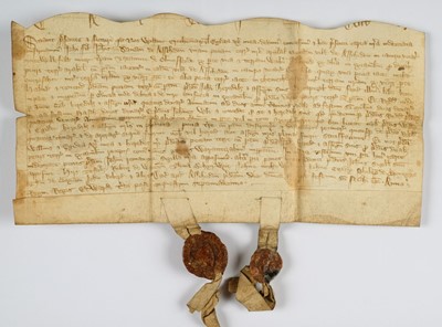 Lot 649 - Medieval Deeds: Essex, 1343 & 1368