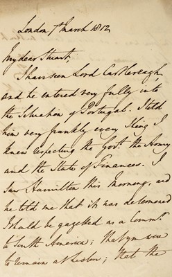 Lot 734 - Sydenham (Thomas, British Diplomat). Autograph letter signed