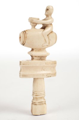 Lot 143 - Pipe tampers. Two 18th century ivory pipe tampers
