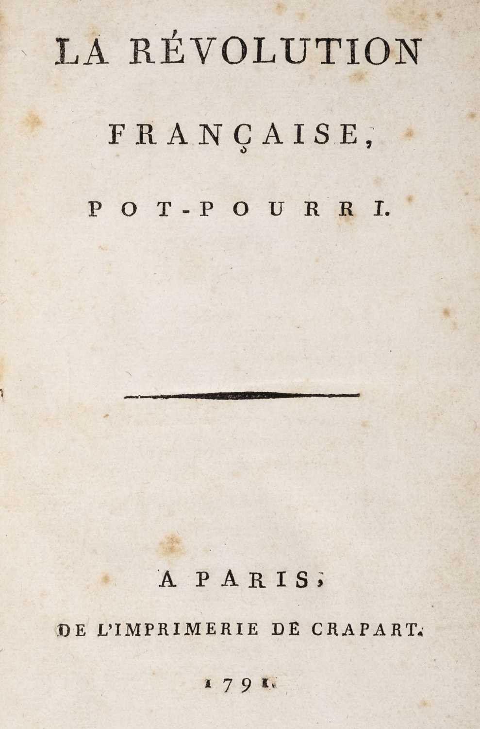Lot 552 Revolution Francaise La Revolution Lot 552 Revolution Francaise La Revolution