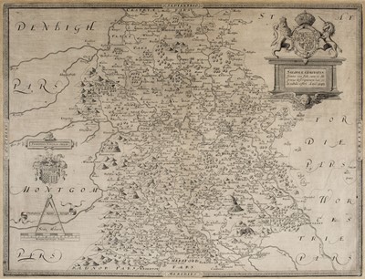 Lot 114 - Shropshire. Saxton (Christopher & Webb William), Salopiae..., circa 1645