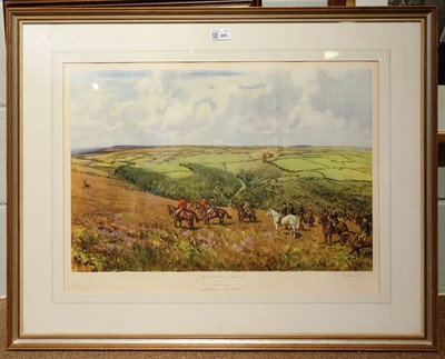 Lot 297 - Edwards (Lionel, 1878-1966). The Devon and Somerset Staghounds coming out of The Danesbrook, 1963