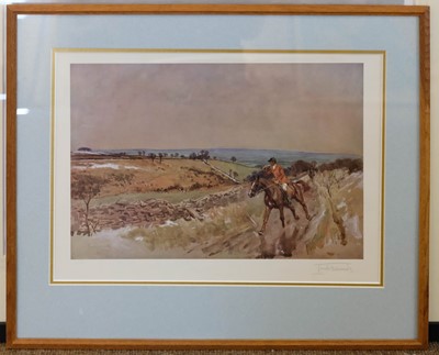 Lot 297 - Edwards (Lionel, 1878-1966). The Devon and Somerset Staghounds coming out of The Danesbrook, 1963