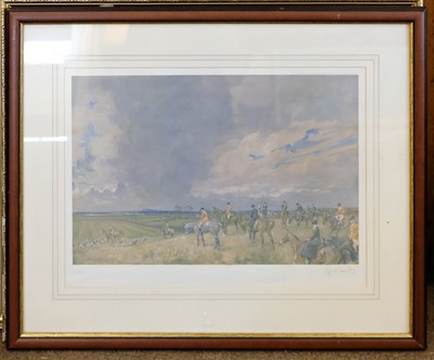 Lot 297 - Edwards (Lionel, 1878-1966). The Devon and Somerset Staghounds coming out of The Danesbrook, 1963