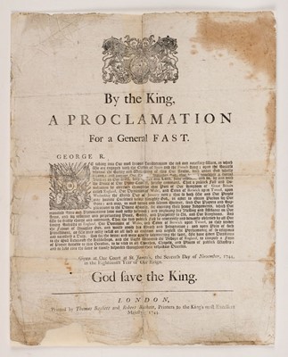 Lot 555 - Royal Proclamations. A collection of 14 various, circa 1599-1808
