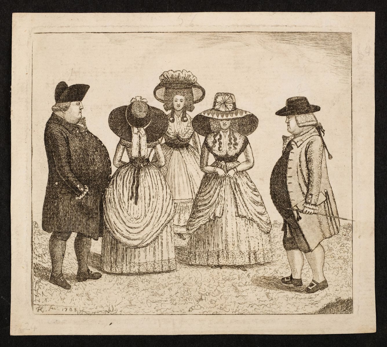 Tight Lacing or Hold Fast Behind. Artist and publisher: Matthew Darly  (British, ca. 1720-80 London) , London. Dimensions: plate: 13 3/4 x 9 11/16  in. (35 x 24.6 cm) sheet: 17 13/16