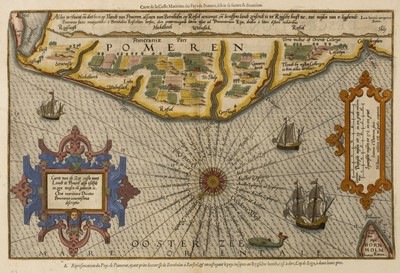 Lot 164 - Pomerania. Waghenaer (L. J.), Caerte van de Zee Custe vant Landt te Pomere, circa 1600