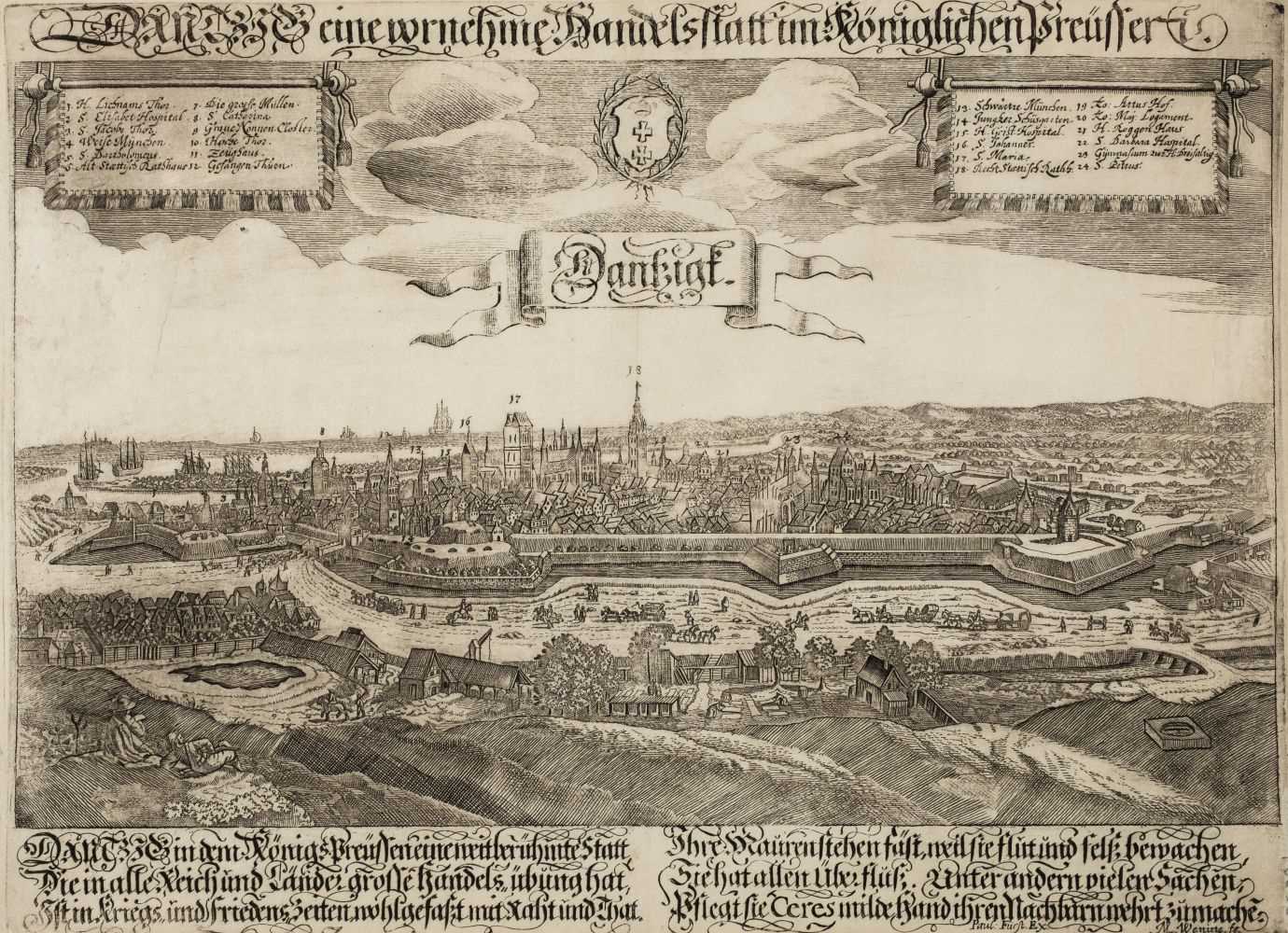 Lot 105 - Danzig. Wening (Michael), Dantzig eine vornehme Handelstatt im Koniglichen Preusseri, circa 1670