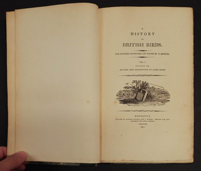 Lot 147 - Bewick (Thomas). History of British Birds (Land/Water), 2 vols., [3rd/1st eds.], Newcastle, 1805/04