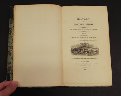 Lot 147 - Bewick (Thomas). History of British Birds (Land/Water), 2 vols., [3rd/1st eds.], Newcastle, 1805/04