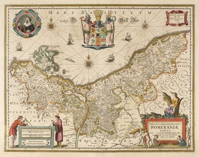 Lot 159 - Poland/Pomerania. Jansson (Jan), Nova Illustrissimi ducta Pomeraniae tabula, circa 1630