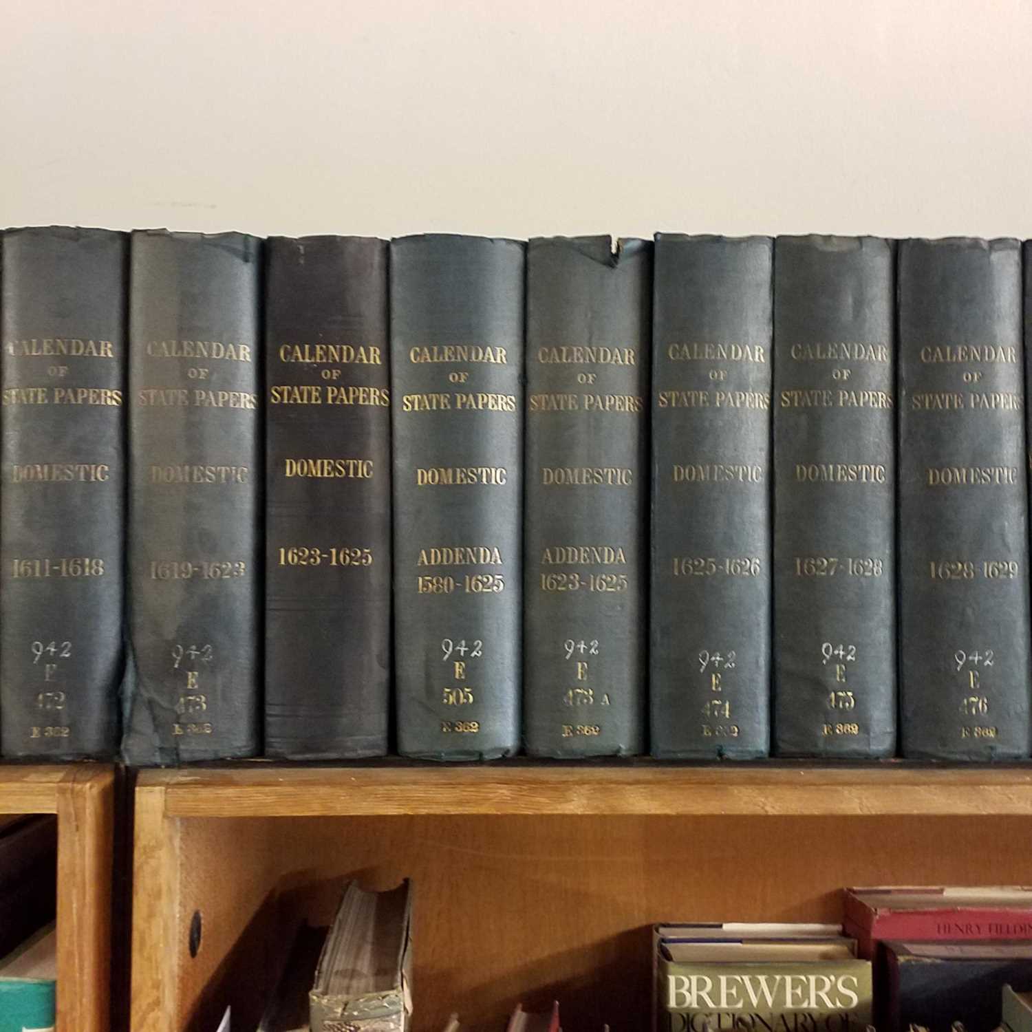Lot 497 Calendar of State Papers. 67 volumes