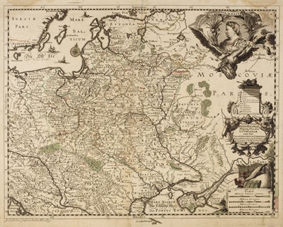 Lot 155 - Poland. Sandrart (Jacob), Nova totius Regni Poloniae, Nuremberg, circa 1675
