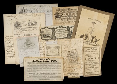 Lot 271 - Bristol. A collection of printed and engraved trade advertisements, 17th-early 20th century