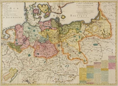 Lot 171 - Prussia. Le Rouge (G.L.), Carte Generale de tous les Etats du Roy de Prusse..., circa 1760