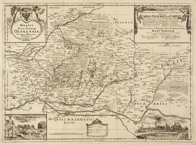 Lot 186 - Silesia/Poland. Sinapius (Daniel), Ducatus in Silesia Inferiore Olsnensis..., circa 1729