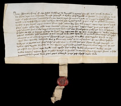 Lot 652 - Medieval Deed: Cambridgeshire, 1462