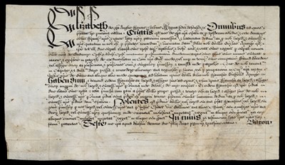 Lot 673 - Elizabethan Licences to Alienate, etc. 16th/17th c.