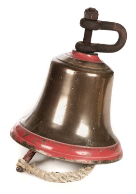 Lot 102 - Scramble Bell. A large WWII RAF bronze scramble bell, dated 1945