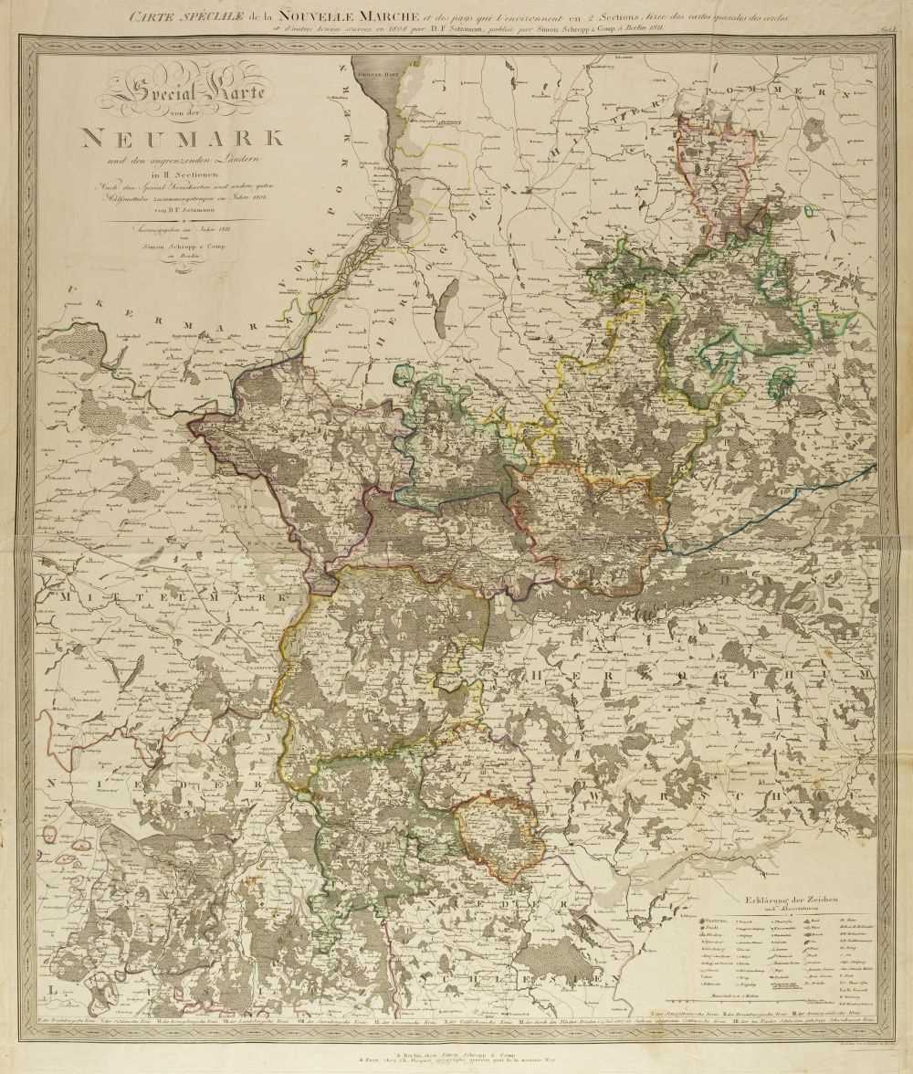 Lot 137 - Nowa Marchia/Poland. Sotzmann (D. F.), Special Karte von der Neumark..., Berlin, 1811