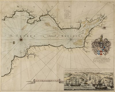 Lot 179 - Sea charts. Collins (Captain Greenville), The Severn or Channell of Bristoll, circa 1720