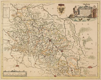 Lot 187 - Silesia/Poland. Schenk (P.), Mappa Geographica Exactissima..., Silesiam..., Amsterdam, circa 1705
