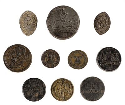 Lot 109 - Desk seals. A collection of Medieval and later desk seals