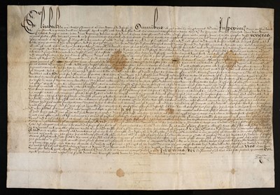 Lot 685 - Letters Patents, 1586 & 1604