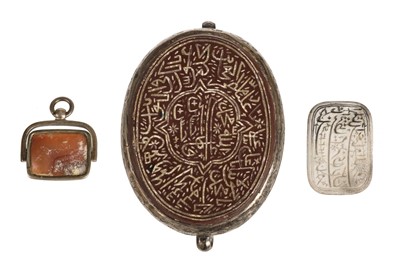 Lot 108 - Desk seal. Three 19th century Indian seals