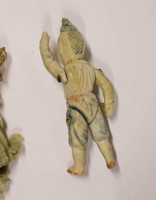Lot 444 - Doll. An early doll in court dress, circa 1830s/40s