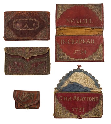 Lot 145 - Pocket Book. An 18th century Moroccan leather wallet, Tetouan, 1754