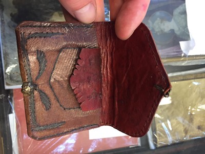 Lot 145 - Pocket Book. An 18th century Moroccan leather wallet, Tetouan, 1754