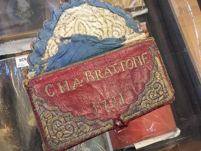 Lot 145 - Pocket Book. An 18th century Moroccan leather wallet, Tetouan, 1754