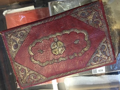 Lot 145 - Pocket Book. An 18th century Moroccan leather wallet, Tetouan, 1754