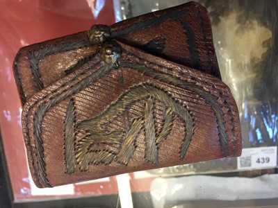 Lot 145 - Pocket Book. An 18th century Moroccan leather wallet, Tetouan, 1754