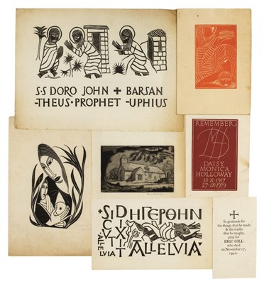 Lot 493 - Guild of St Joseph and St Dominic. Collection of prints ex libris Dunstan Pruden, mid-20th century