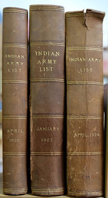 Lot 787 - Indian Army Lists. The Indian Army List, April 1924, April 1925 & January 1927