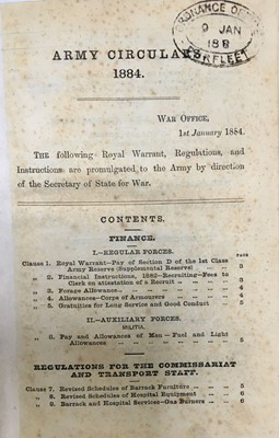 Lot 794 - Army Circulars & General Orders. Revised Army Regulations. Army Circulars