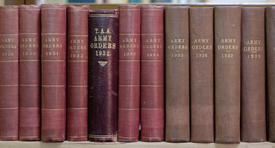 Lot 798 - Army Orders. A collection of 29 volumes, 1929-56