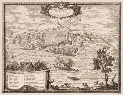 Lot 185 - Szczecin/Poland. Von Pufendorf (Samuel Baron), Delineatio Obsidionis Urbis Stetini..., 1659