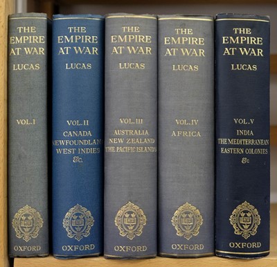 Lot 749 - Lucas (Sir Charles). The Empire at War edited for the Royal Colonial Institute, 5 volumes, 1st ed.