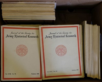Lot 803 - Journal of the Society for Army Historical Research, volumes 1-85, 1921-2007