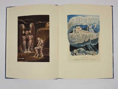 Lot 483 - Blake (William). Europe. A Prophecy, & America. A Prophecy, Trianon Press, 1969 & 1963