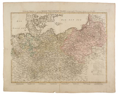 Lot 214 - Germany. Walch (Johann, publisher), General Charte... Koniglich Preussischen Staaten..., 1797