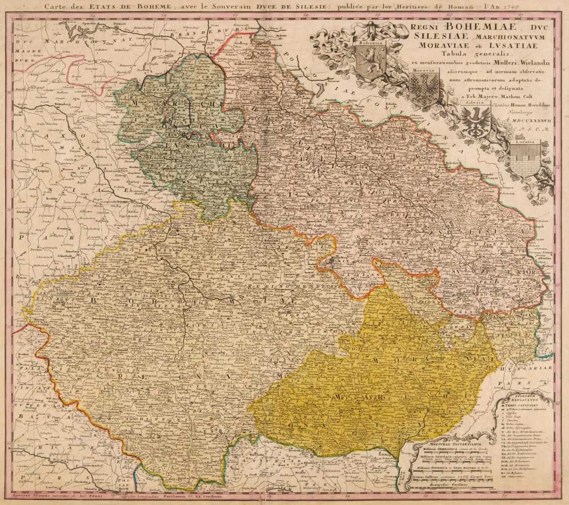 Lot 131 - Czech Republic., Bohemia. Homann (J. B. heirs of), Regni Bohemiae..., circa 1750