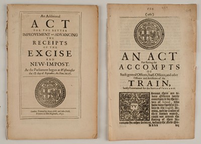 Lot 213 - Commonwealth of England. 5 Acts of Parliament, 1649-57